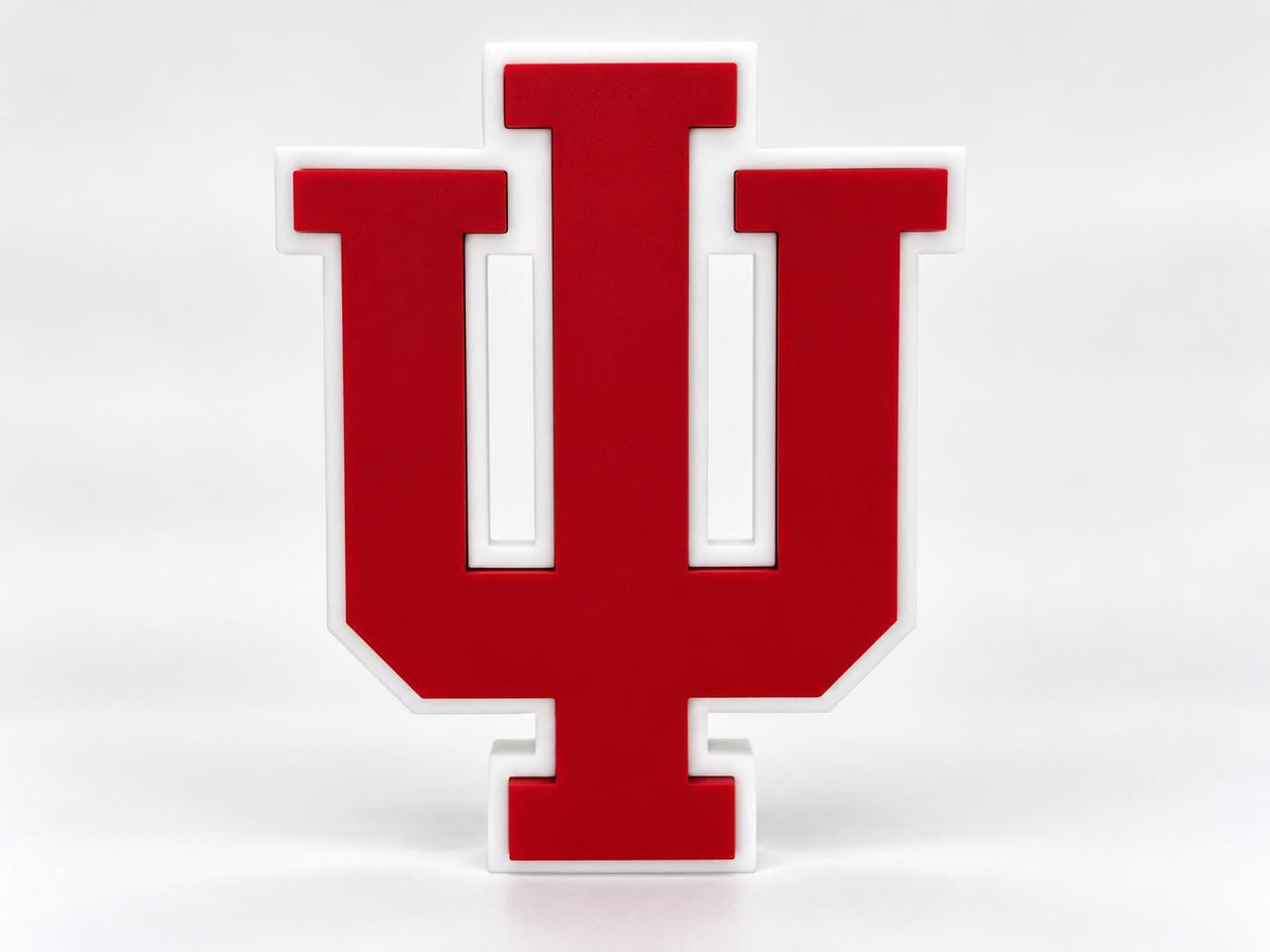 Indiana Hoosiers 3D Printed Decor | Desk Sign | University of Indiana Fan Gift