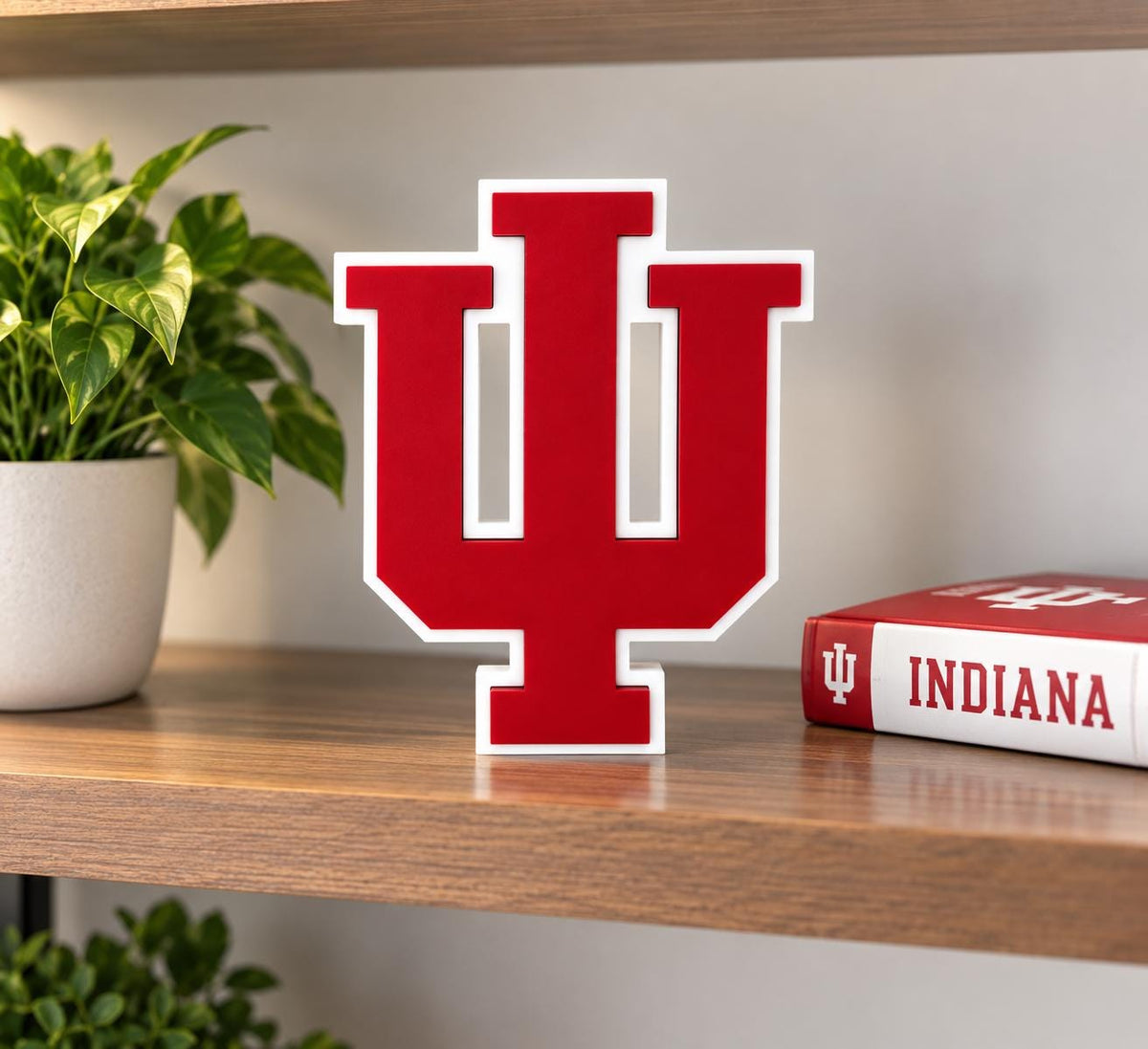 Indiana Hoosiers 3D Printed Decor | Desk Sign | University of Indiana Fan Gift