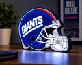 New York Giants Helmet LED Light Box | 3D Printed NFL Football Decor | Giants Fan Gift