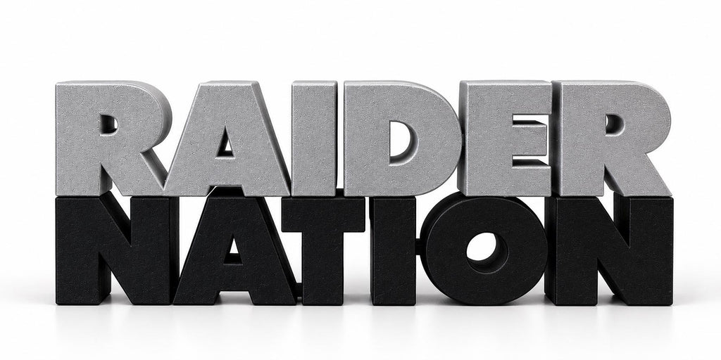 Las Vegas Raiders Raider Nation 3D Printed Desk Sign | NFL Football Decor | Raiders Fan Gift