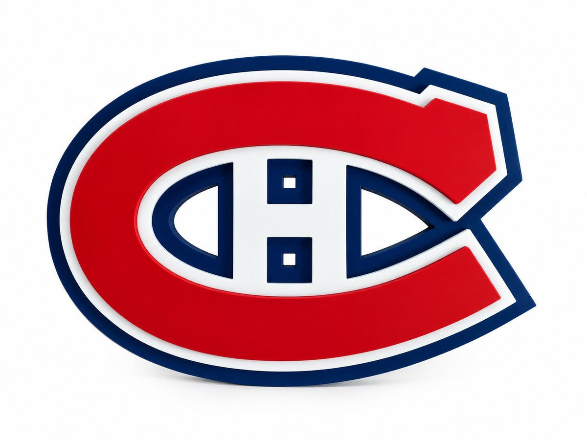 Montreal Canadiens 3D Printed Desk Sign | NHL Hockey Decor | Canadiens Fan Gift
