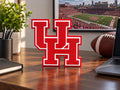 Houston Cougars 3D Printed Desk Logo | University of Houston Inspired Sports Decor | College Football Fan Gift