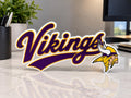 Minnesota Vikings Script 3D Printed Desk Sign | NFL Football Decor | Vikings Fan Gift