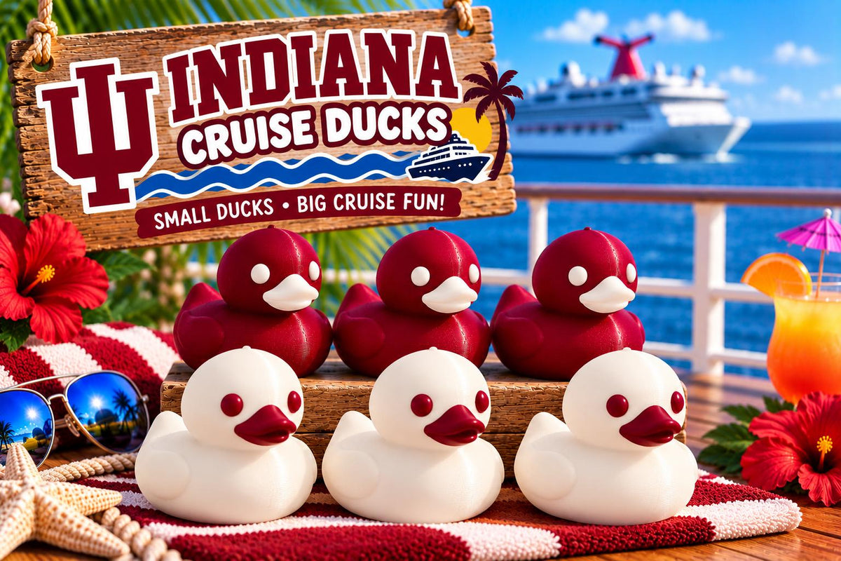 3D Printed Cruise Ducks, College Team Colors, Custom Color Ducks, 2 Inch Mini Ducks, Cruise Duck Hiding, Party Favors