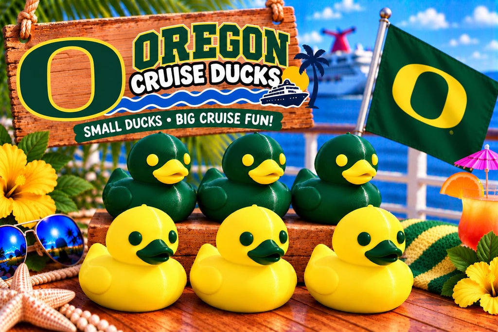 3D Printed Cruise Ducks, College Team Colors, Custom Color Ducks, 2 Inch Mini Ducks, Cruise Duck Hiding, Party Favors