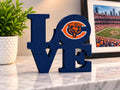 Chicago Bears LOVE Sign | 3D Printed NFL Football Desk Decor | Bears Fan Gift