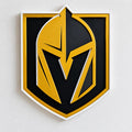 Vegas Golden Knights 3D Printed Wall Sign | Hockey Logo Wall Art | NHL Fan Cave Decor | Hockey Gift