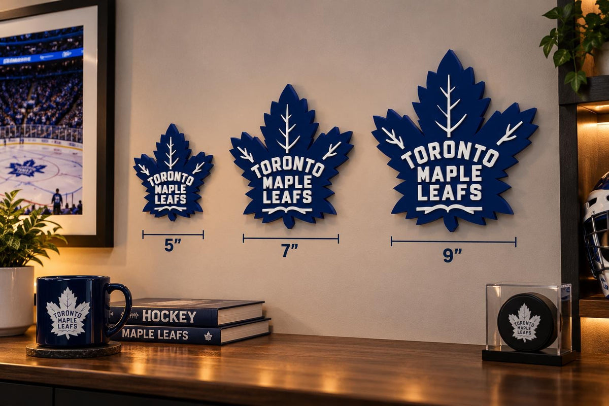 Toronto Maple Leafs 3D Wall Sign | Hockey Logo Decor | NHL Fan Cave Gift