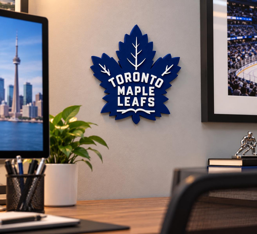 Toronto Maple Leafs 3D Wall Sign | Hockey Logo Decor | NHL Fan Cave Gift