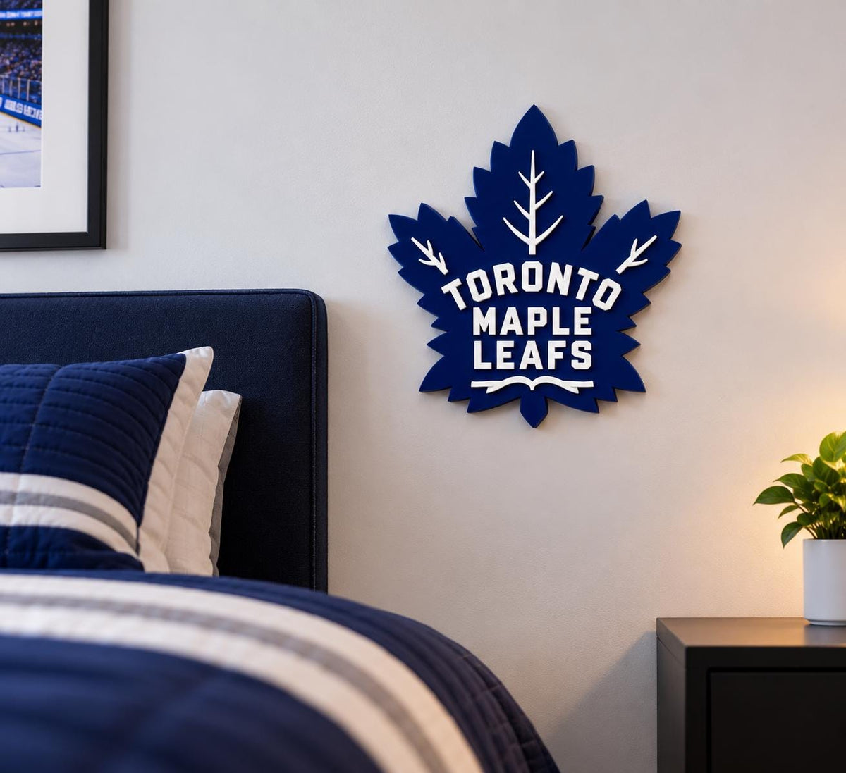 Toronto Maple Leafs 3D Wall Sign | Hockey Logo Decor | NHL Fan Cave Gift