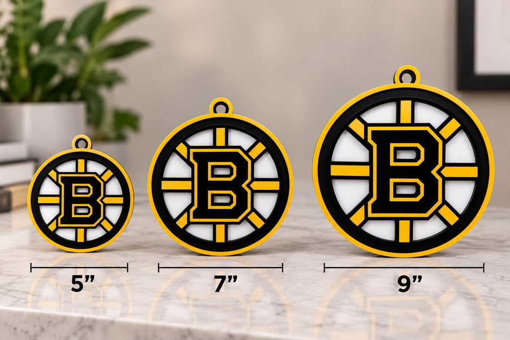 Boston Bruins 3D Printed Ornament | NHL Hockey Christmas Tree Decoration | Bruins Fan Gift