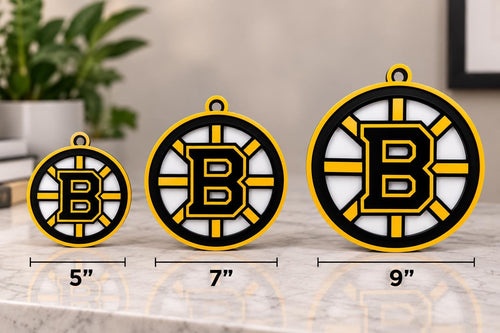 Boston Bruins 3D Printed Ornament | NHL Hockey Christmas Tree Decoration | Bruins Fan Gift