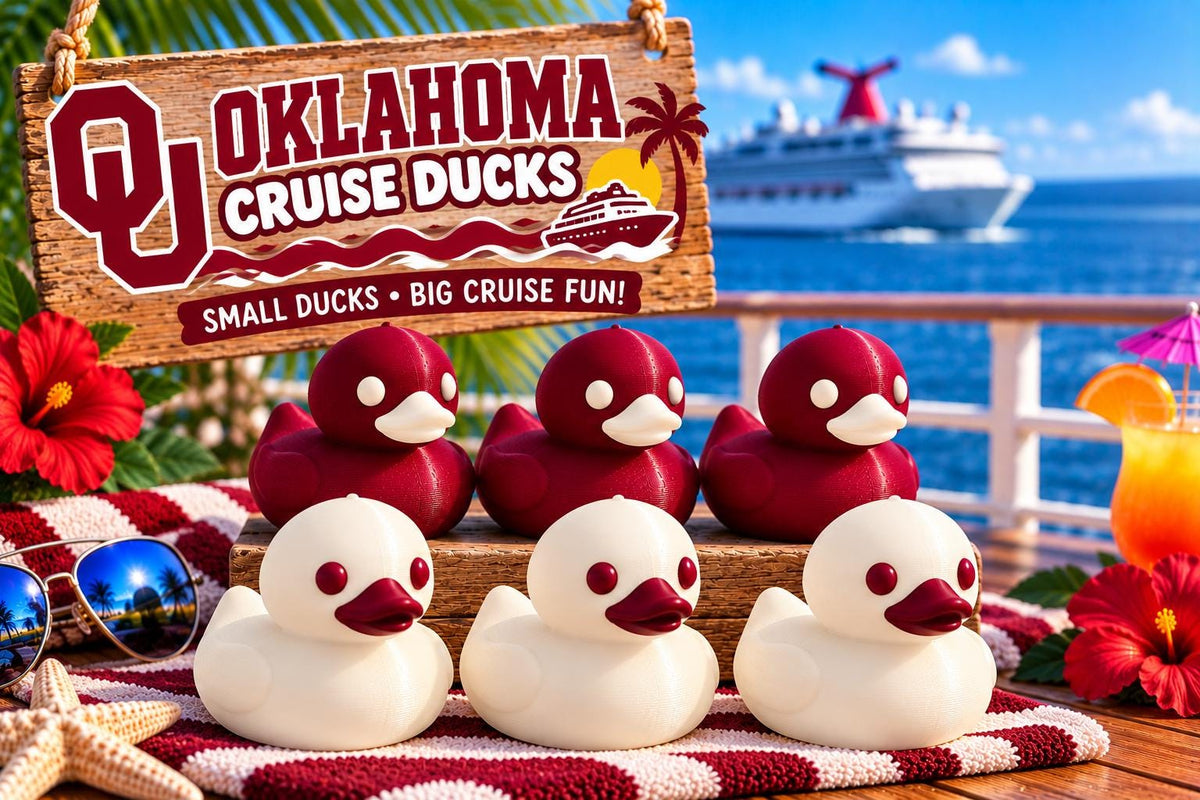 3D Printed Cruise Ducks, College Team Colors, Custom Color Ducks, 2 Inch Mini Ducks, Cruise Duck Hiding, Party Favors