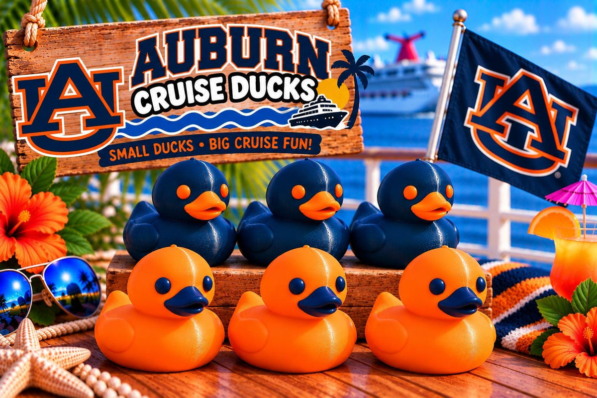 3D Printed Cruise Ducks, College Team Colors, Custom Color Ducks, 2 Inch Mini Ducks, Cruise Duck Hiding, Party Favors