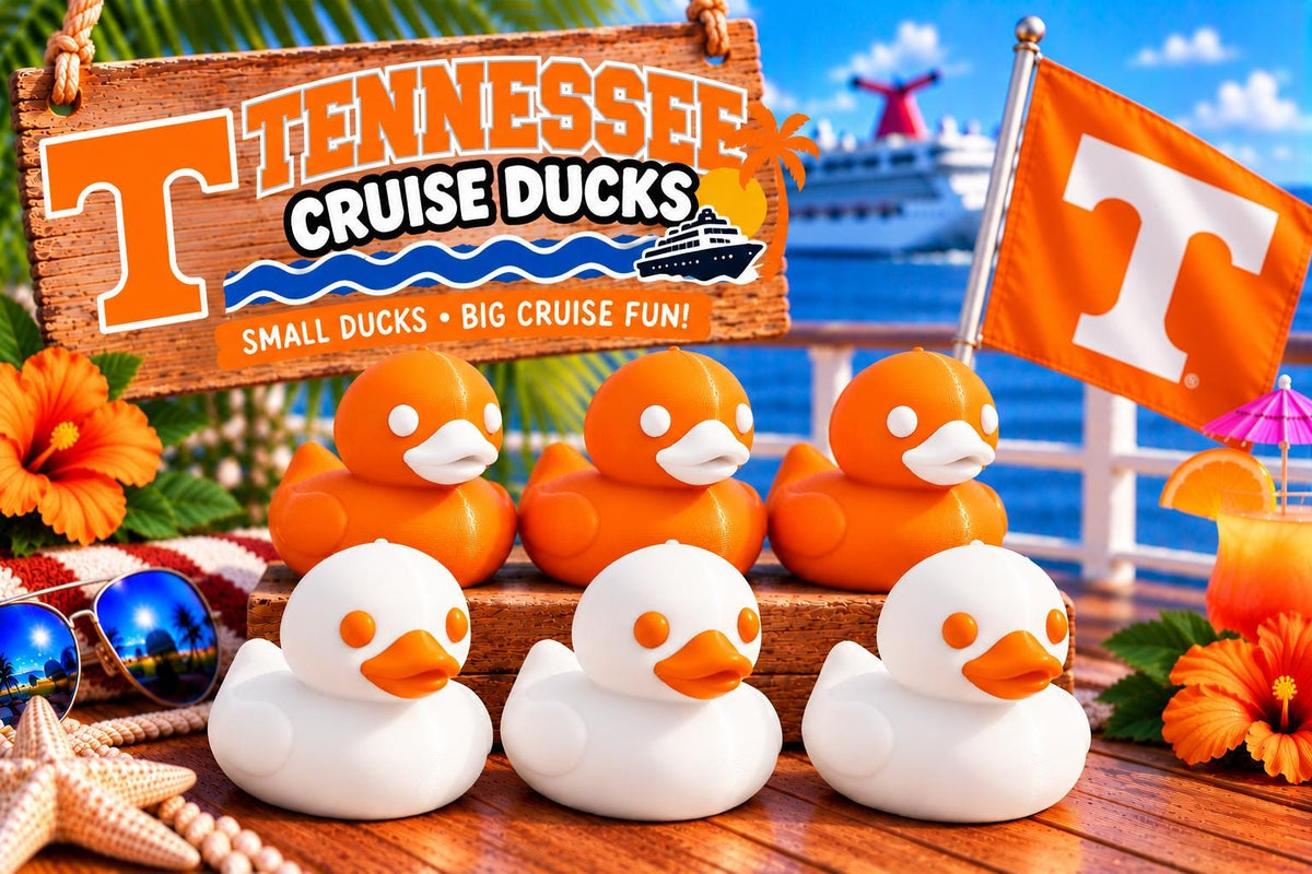 3D Printed Cruise Ducks, College Team Colors, Custom Color Ducks, 2 Inch Mini Ducks, Cruise Duck Hiding, Party Favors