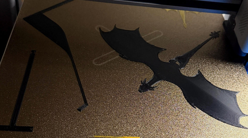 Fourth Wing Dragon Bookshelf Display | Hanging Dragon Book Nook Decor | Fantasy Book Lover Gift | 3D Printed Shelf Accessory