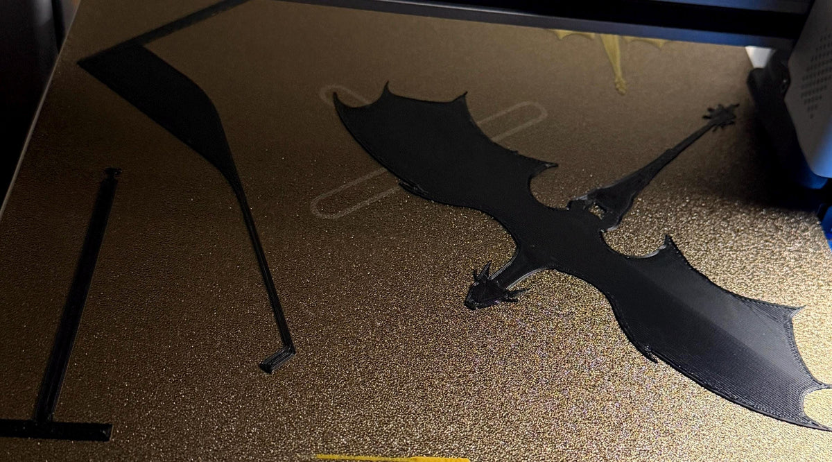 Fourth Wing Dragon Bookshelf Display | Hanging Dragon Book Nook Decor | Fantasy Book Lover Gift | 3D Printed Shelf Accessory