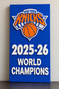 New York Knicks 2025-26 Championship 3D Wall Sign | NY Knicks Basketball Banner Decor | NBA Fan Cave Gift