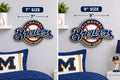 Milwaukee Brewers 3D Wall Sign | Brewers Baseball Logo Decor | MLB Fan Cave Gift *WORLD SERIES*