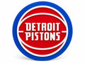 Detroit Pistons 3D Printed Logo Sign | NBA Basketball Wall Decor | Detroit Fan Gift | Sports Bedroom & Man Cave Decor