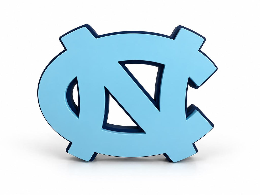 North Carolina NC Tar Heels Logo 3D Printed Wall Decor | Basketball Football Fan Gift