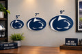 Penn State Nittany Lions 3D Wall Sign | PSU Football Logo Decor | College Football Fan Cave Gift
