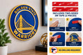 Golden State Warriors 3D Wall Sign | Basketball Logo Wall Decor | Golden State Fan Cave Gift