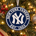 New York Yankees Christmas Ornament 5 Inch | NY Yankees Est. 1903 Baseball Tree Decoration | MLB Fan Gift