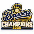 Milwaukee Brewers 2026 World Series CHAMPIONS 3D Desk Sign | Limited Edition 1 of 26