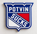 Potvin Sucks 3D Wall Sign | New York Rangers Decor | NHL Hockey Fan Cave Gift