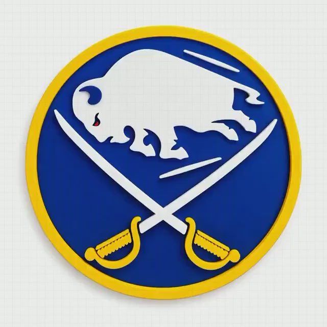 Buffalo Sabres 3D Wall Sign | Sabres Hockey Logo Decor | NHL Fan Cave Gift